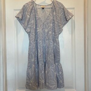 Universal Thread Light Blue Floral Mini Dress